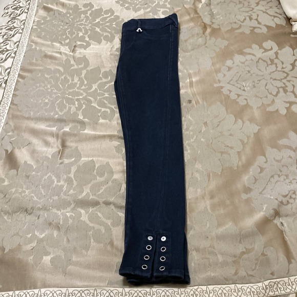 True Religion eyelet runway leggings.  Faded black with no call outs. - Picture 6 of 8